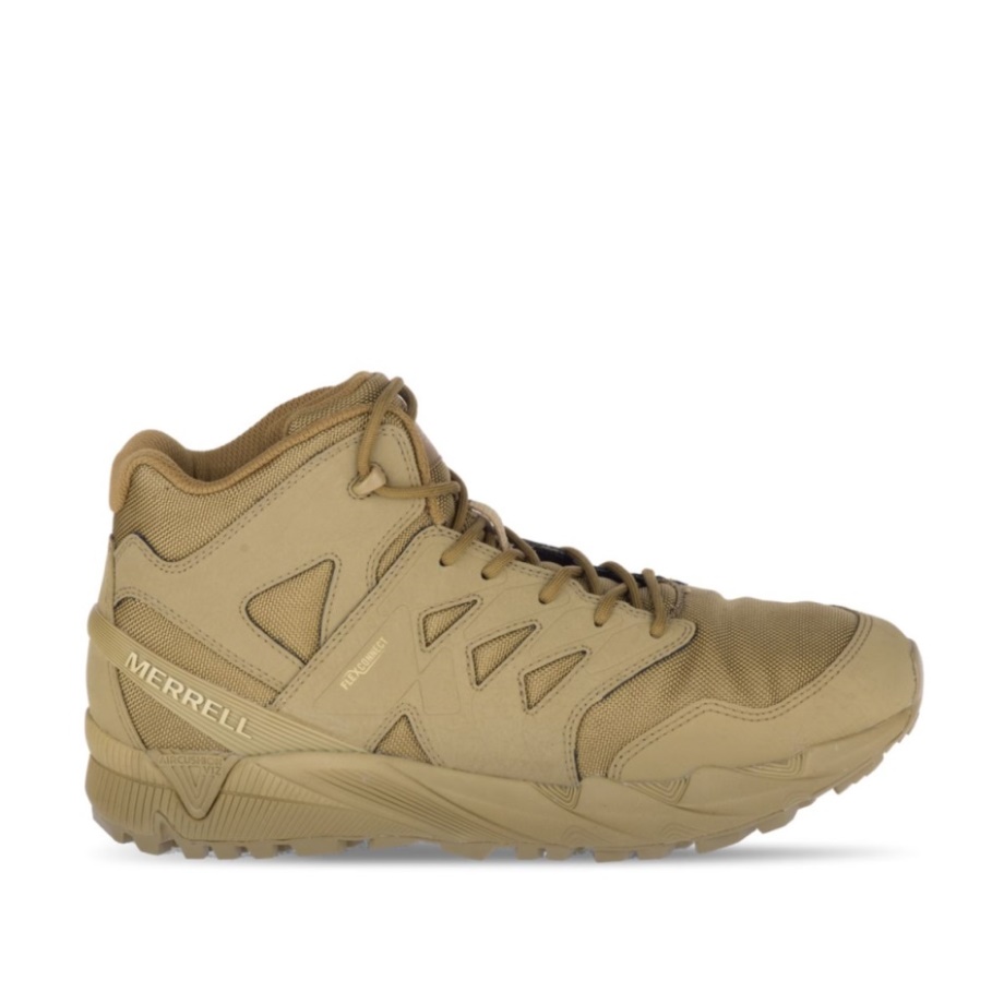 Agility Peak Mid Bottes Tactiques Imperméables Merrell Coyote