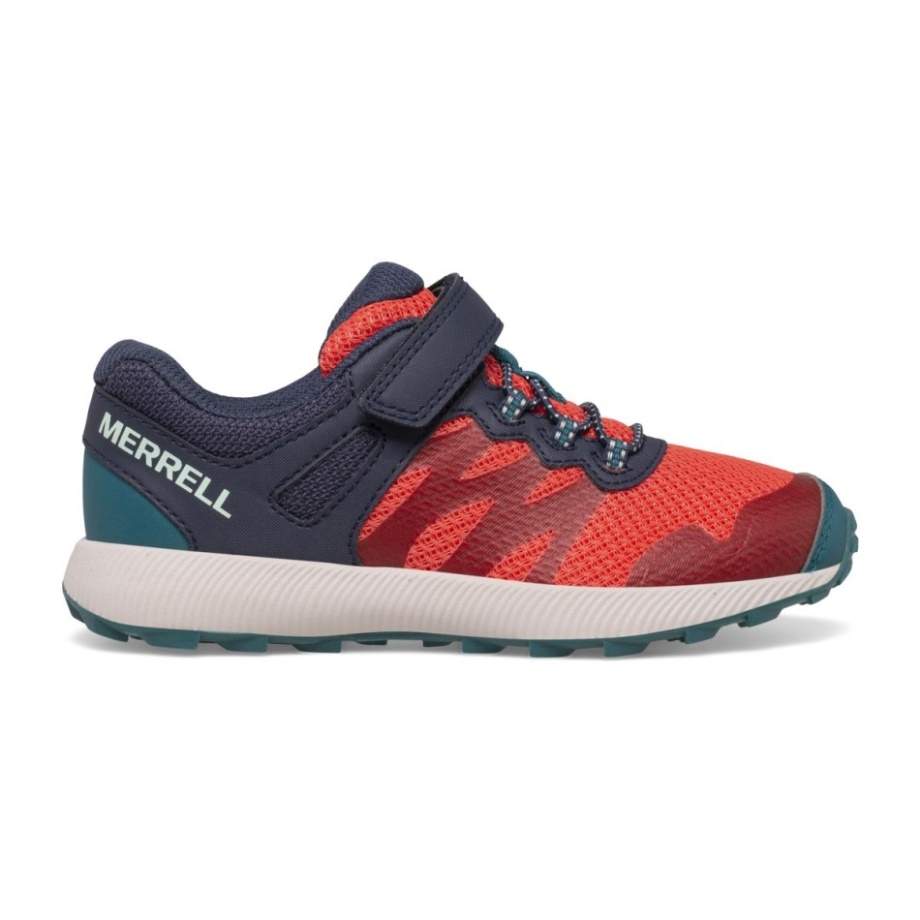 Baskets Nova 2 Pour Grand Enfant Bleu Marine Corail Merrell
