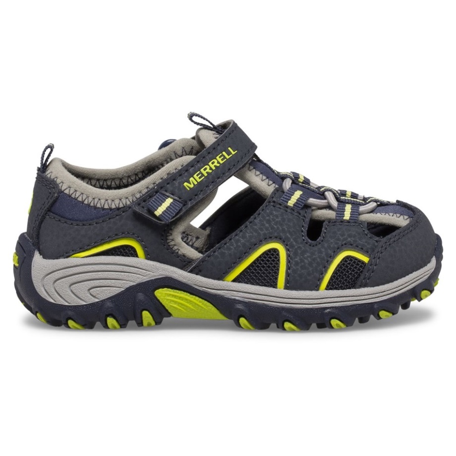 Sandale Hydro H2o Randonneur Jr Pour Petit Enfant Bleu Marine Lime Merrell