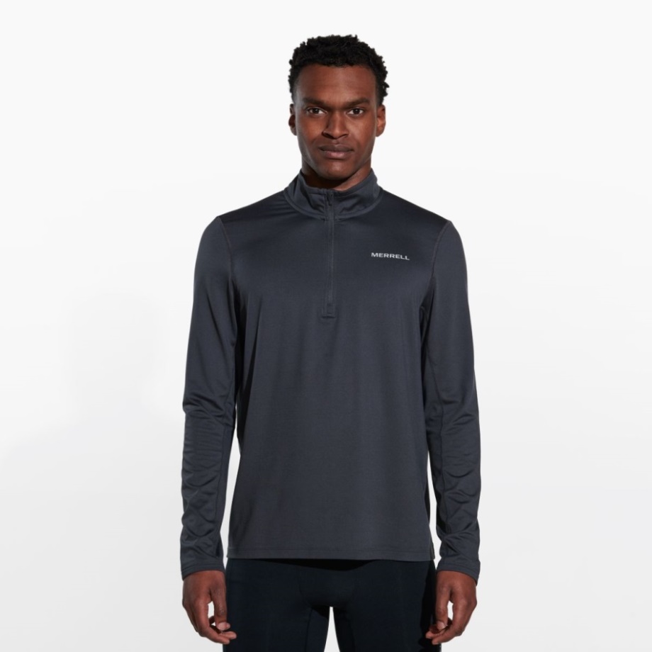 Betatherm Homme 1/4 Zip Asphalte Merrell