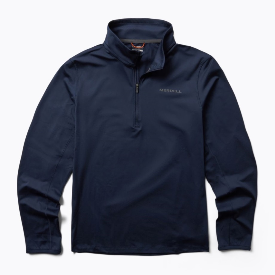 Betatherm Hommes 1/4 Zip Merrell Marine