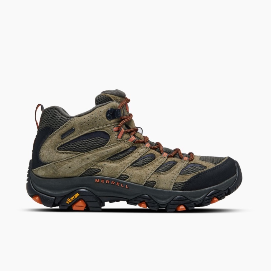 Moab 3 Mid Imperméable Pour Hommes Olive Merrell