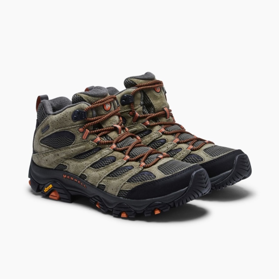 Moab 3 Mid Imperméable Pour Hommes Olive Merrell
