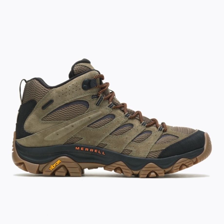 Merrell Moab 3 Mid Imperméable Olive Gum Pour Hommes
