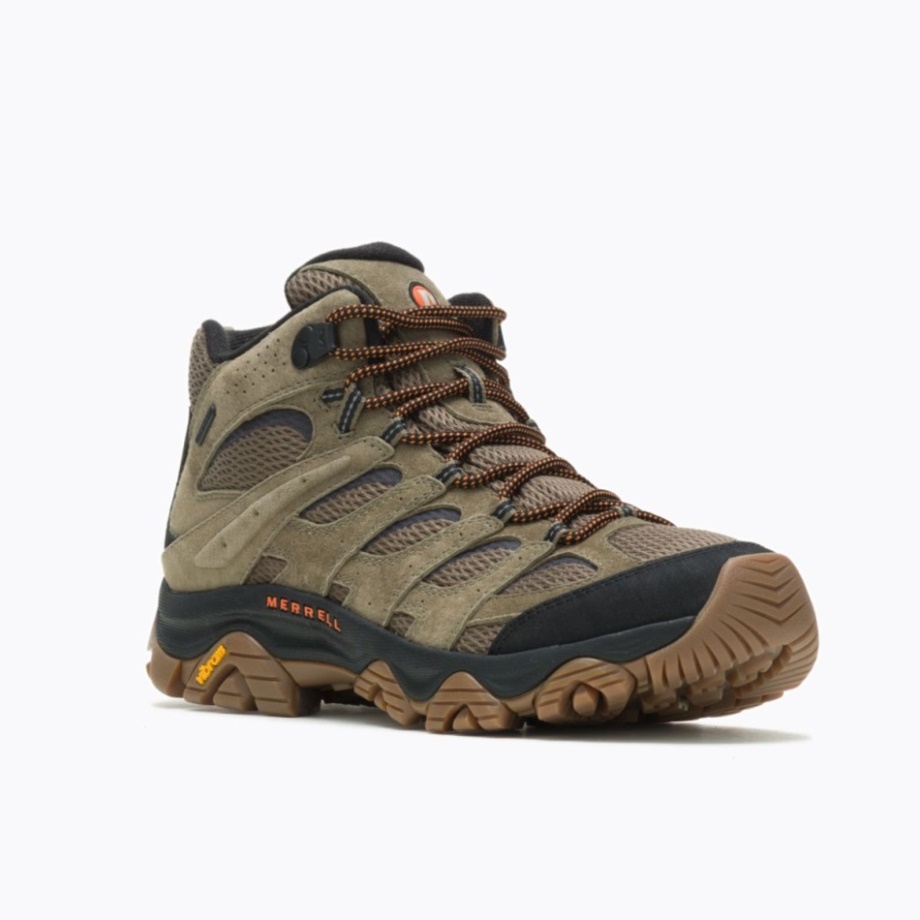 Merrell Moab 3 Mid Imperméable Olive Gum Pour Hommes
