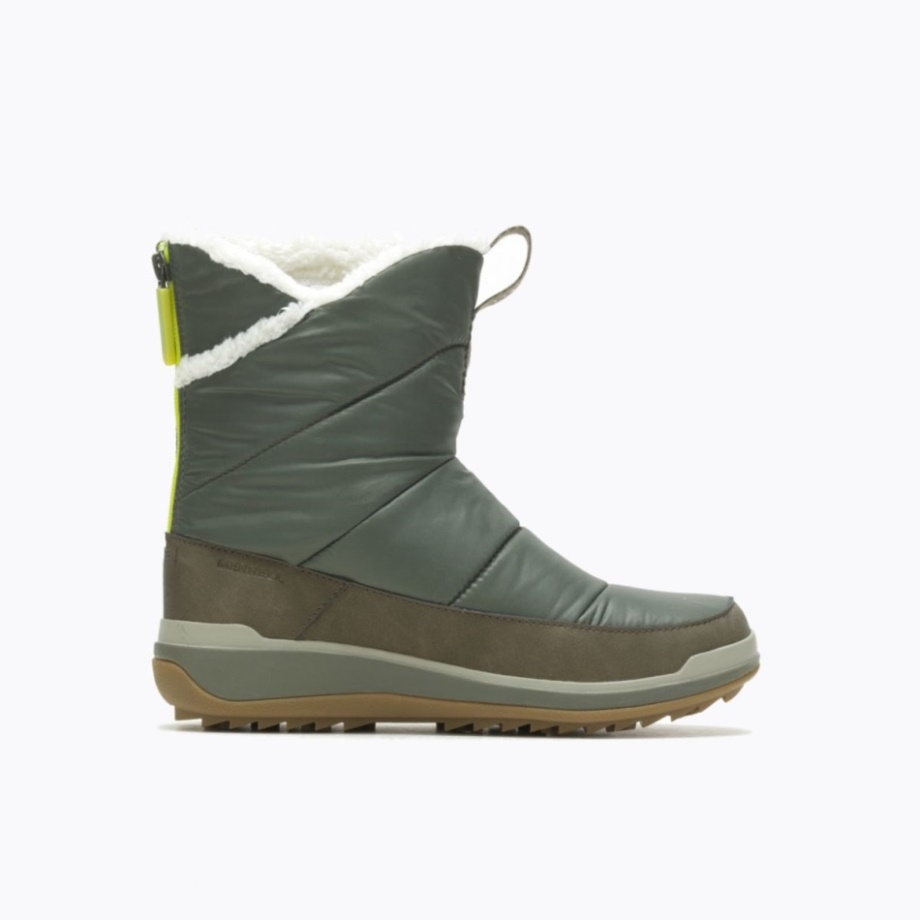Merrell Olive Snowcreek Sport Mi Zip Polaire Imperméable Femme