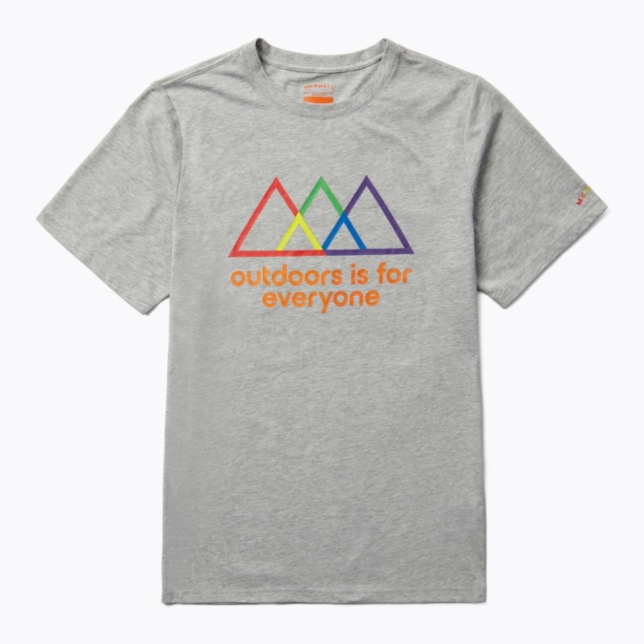 Merrell Outdoor Est Pour Tout Le Monde T-shirt Gris Chiné