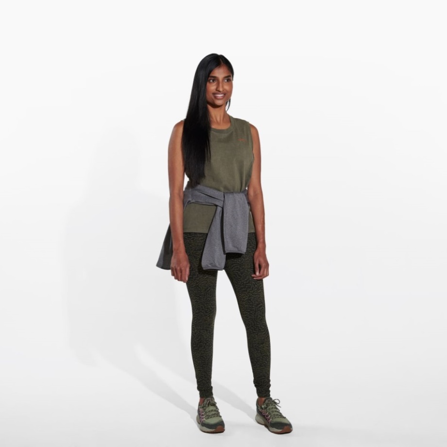 Collant Ever Move Merrell Pour Femme Imprimé Mini Camouflage Olive Poussiéreuse
