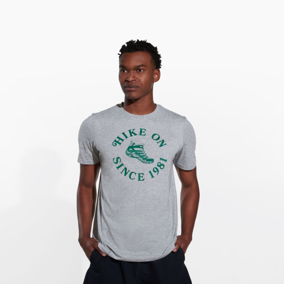 Merrell Randonnée Sur Tee Gris Chiné Pour Hommes