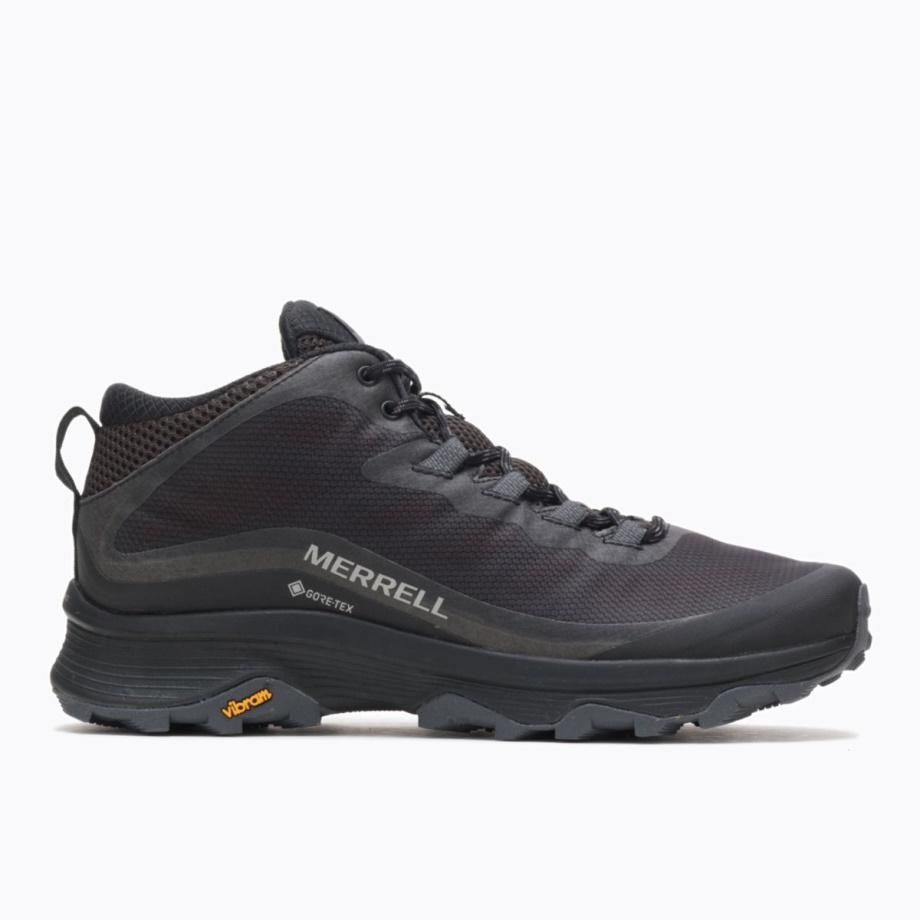 Merrell Moab Speed Mid Gore-tex Homme Noir-asphalte