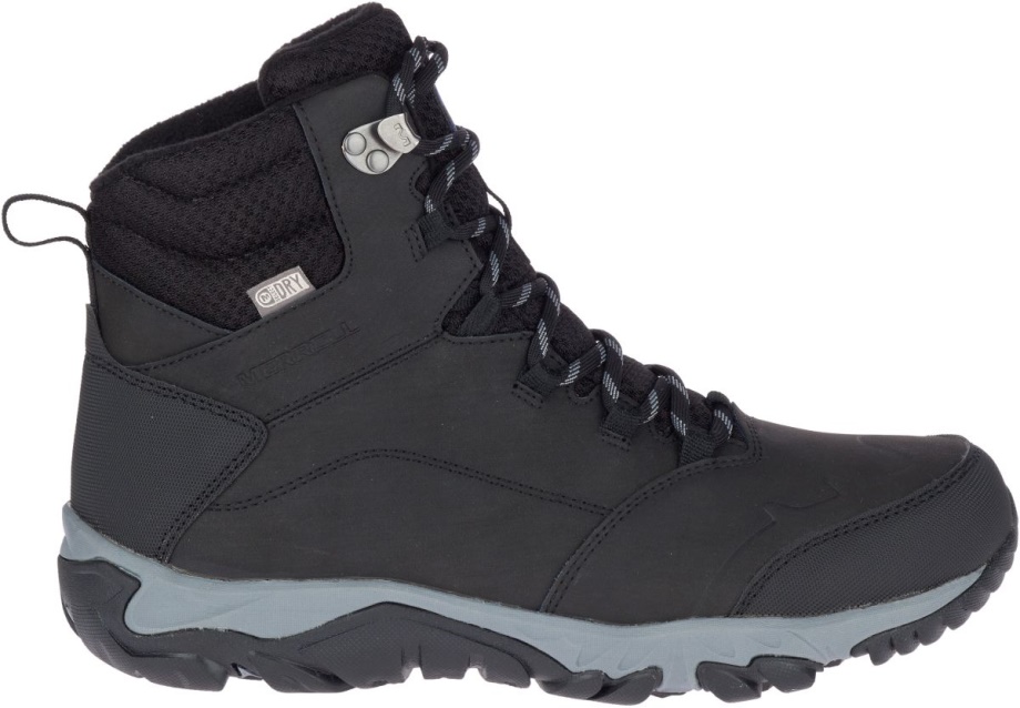 Merrell Hommes Thermo Fractal Mid Imperméable Noir