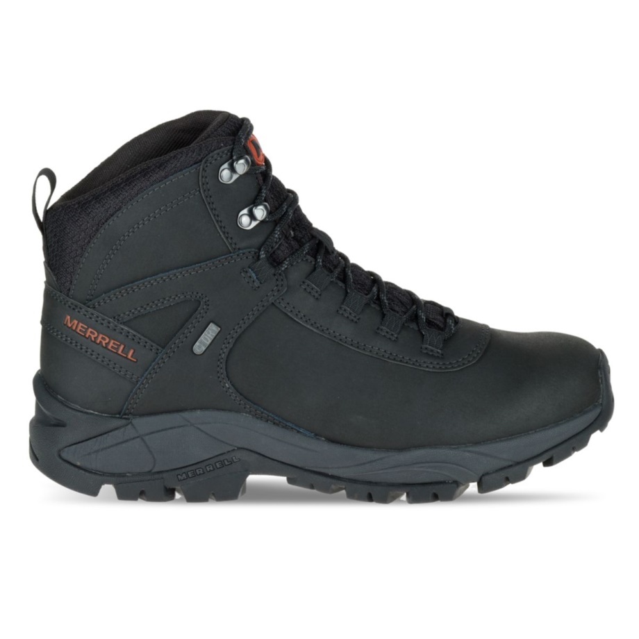Merrell Homme Vego Mid Cuir Imperméable Noir