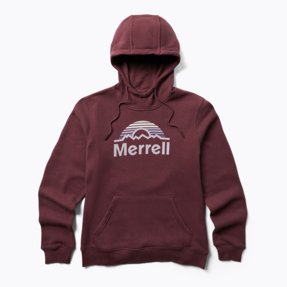 Merrell Mountains Merrell Heavyweight Sweat à Capuche Bordeaux