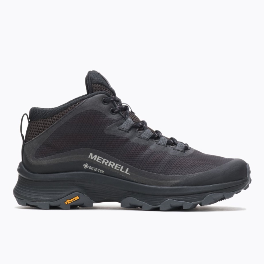 Merrell Moab Speed Mid Gore-tex Femme Noir-asphalte